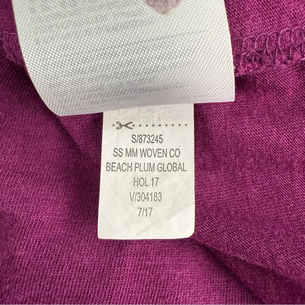 Banana Republic Factory Beach Plum Sheer Yolk Basic Cute Business Casual Blouse - Picture 16 of 16